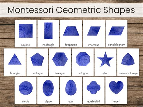 Printable Montessori Geometric Shapes